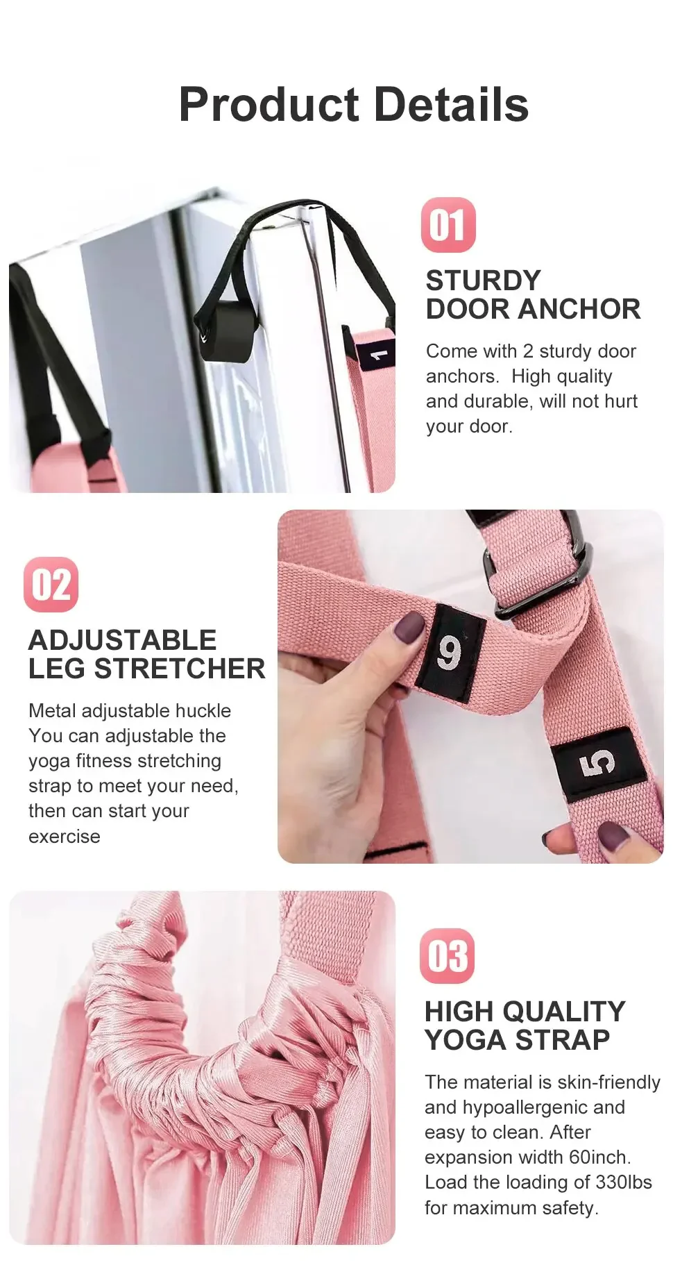 EvoFit Flexibility Training Straps - Image 5
