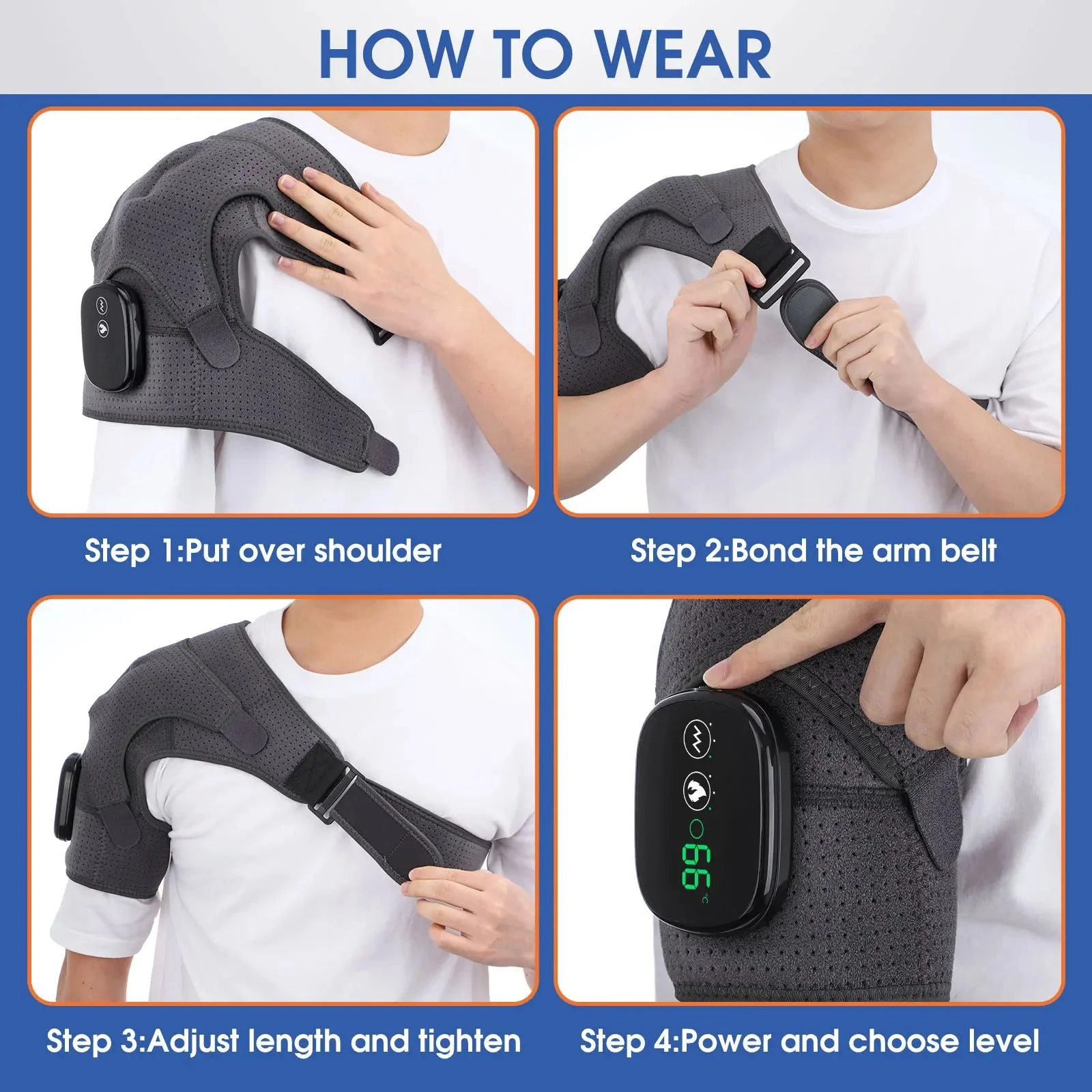 EvoFit Heated Shoulder Brace Massager - Image 8