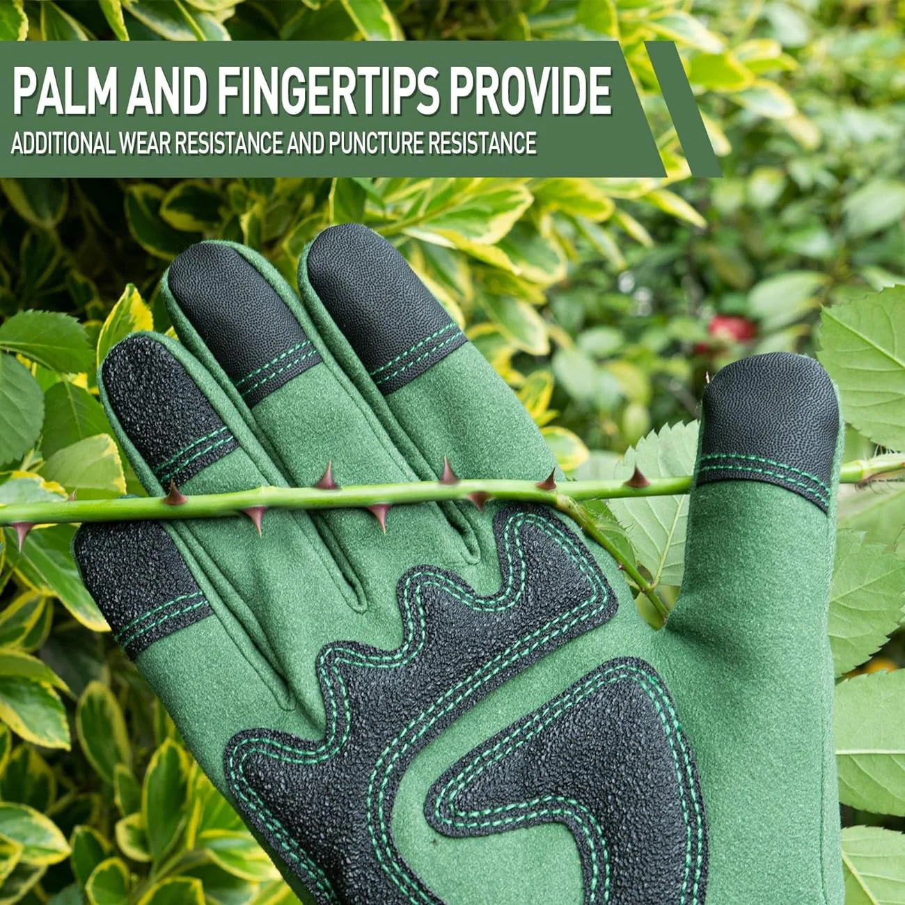 Floral Gauntlet Gardening Gloves - Image 3