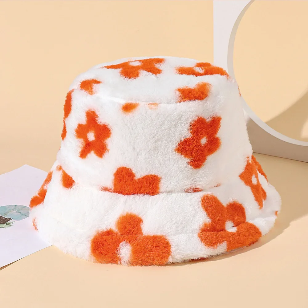 Floral Plush Bucket Hat - Image 2