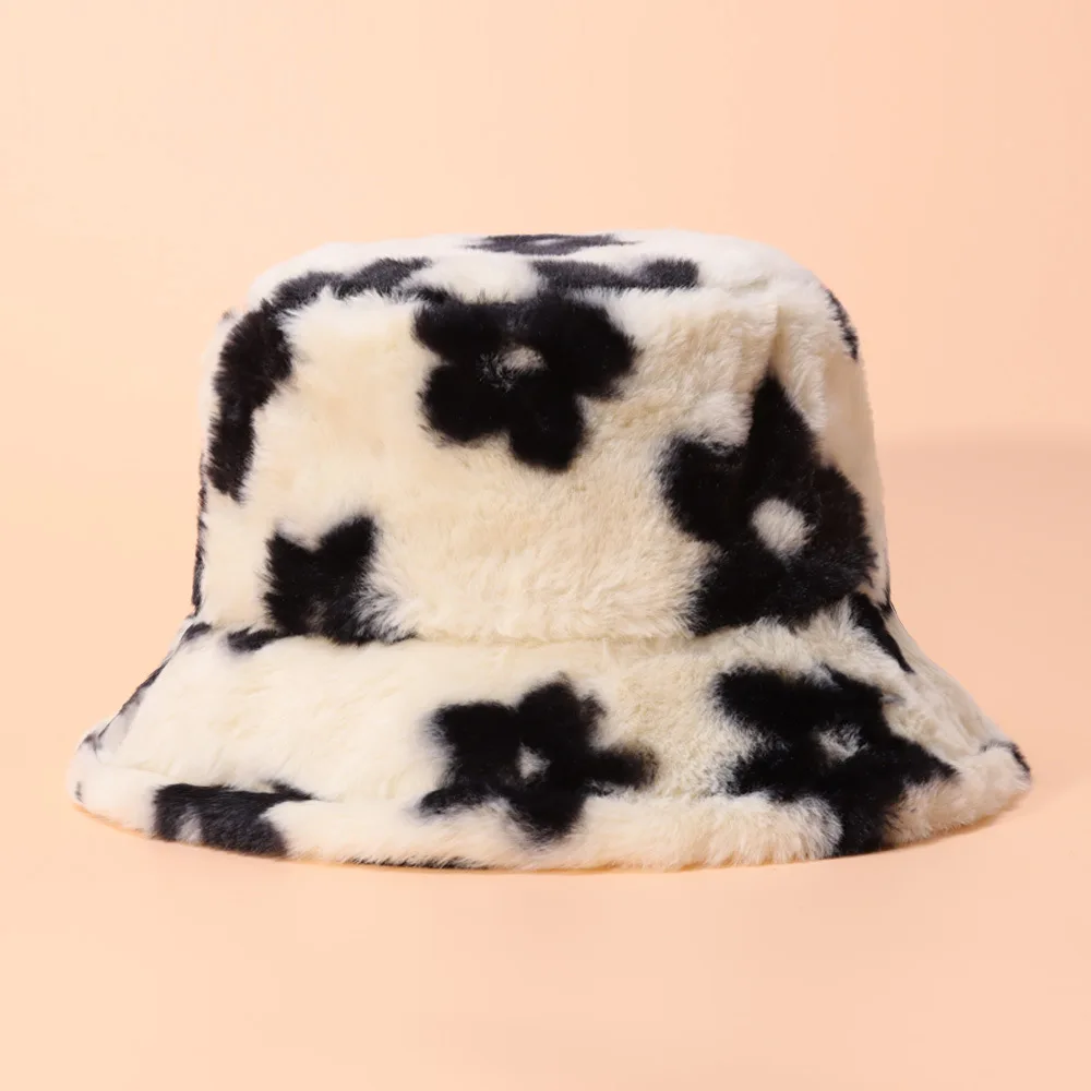 Floral Plush Bucket Hat - Image 4