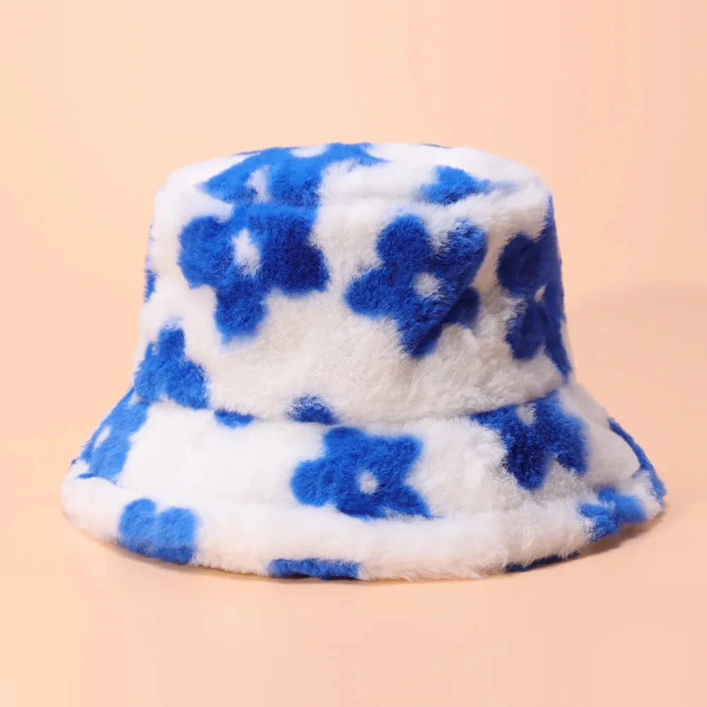 Floral Plush Bucket Hat - Image 6