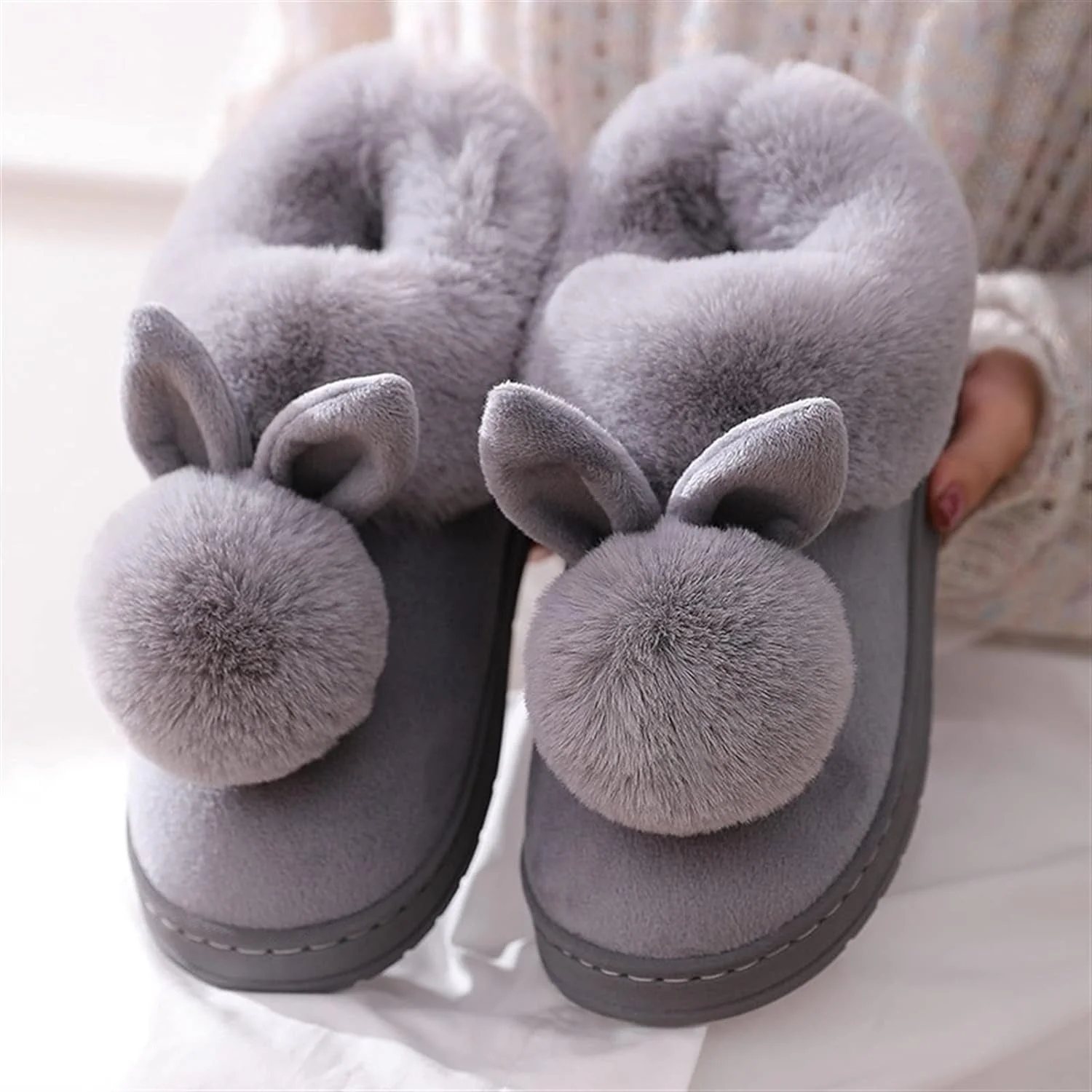 Fluffy Bunny Slippers - Image 5