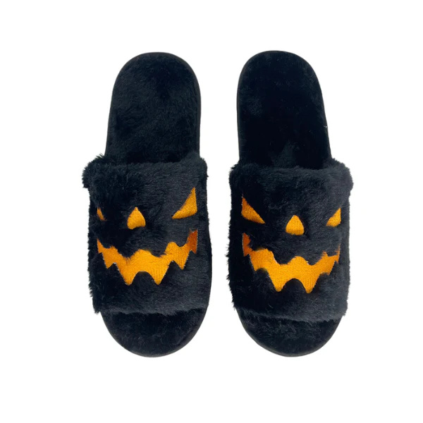 Fuzzy Halloween Slippers - Image 3