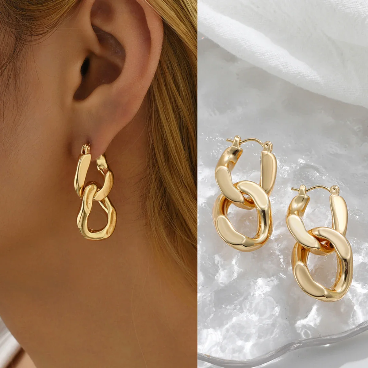 Gleura Link Earrings
