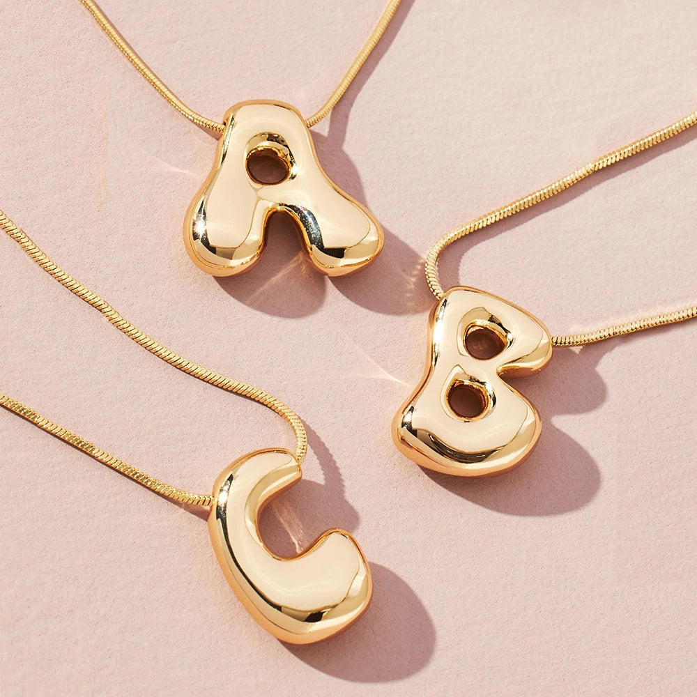 Golden Pop Letter Pendant - Image 2