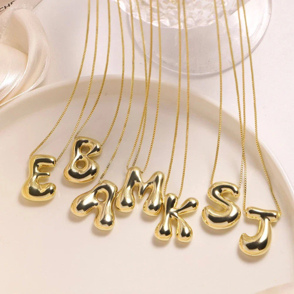 Golden Pop Letter Pendant - Image 3