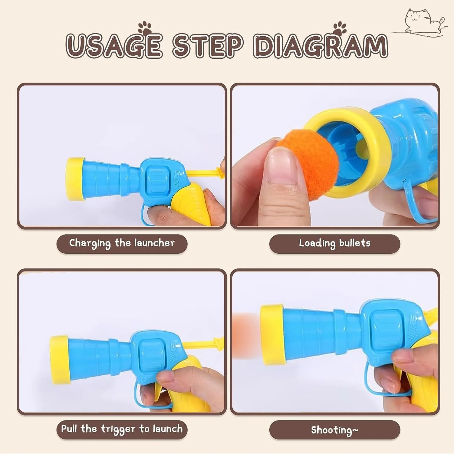 Happy Tails Cat Ball Launcher Toy - Image 3