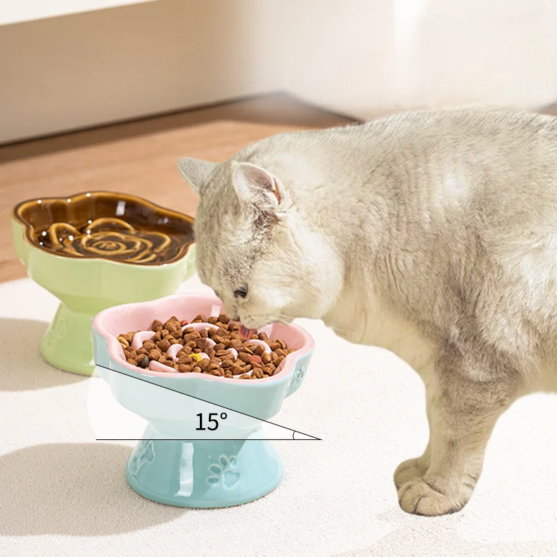 Happy Tails Floral Slow Feed Bowl - Image 3