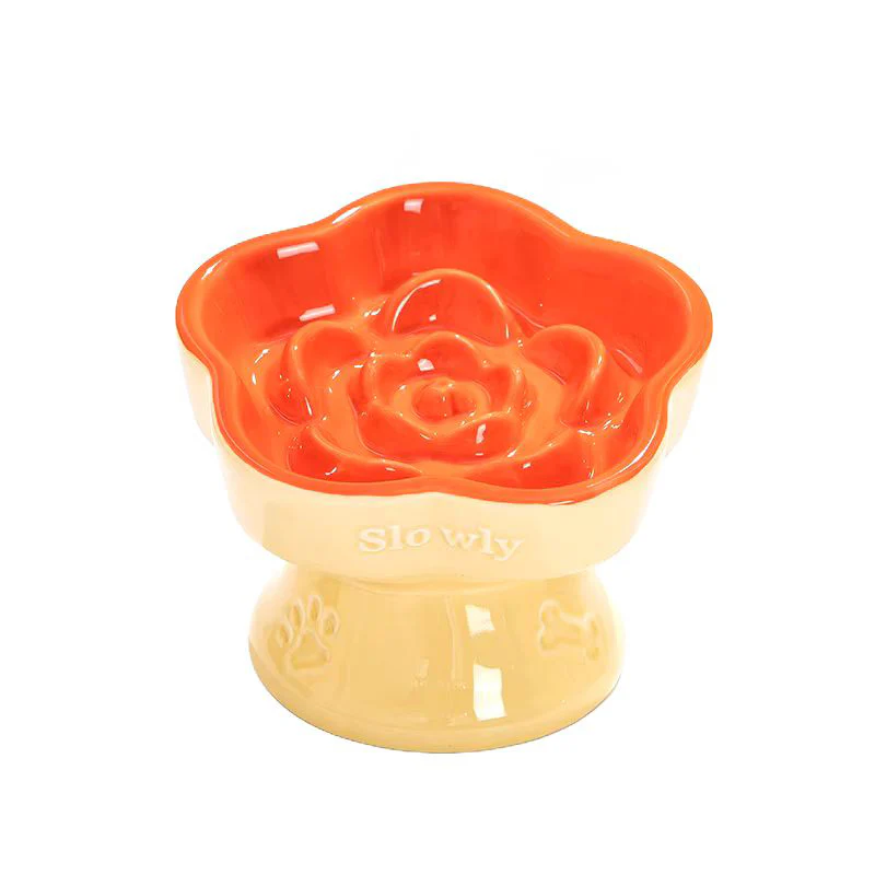 Happy Tails Floral Slow Feed Bowl - Image 5