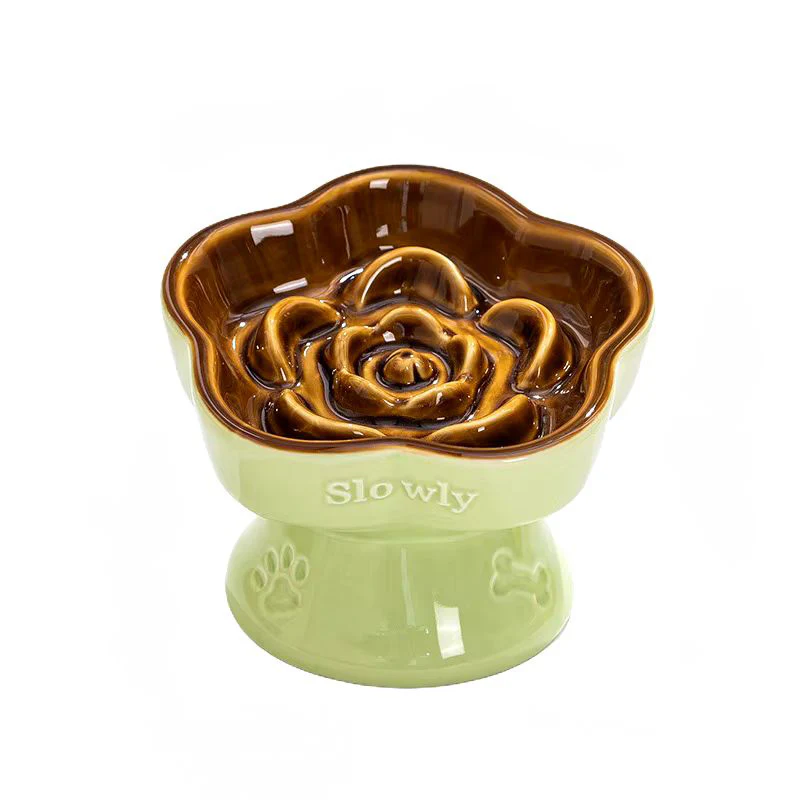 Happy Tails Floral Slow Feed Bowl - Image 6