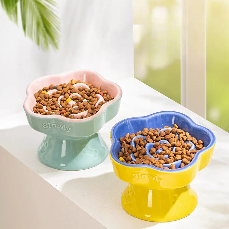 Happy Tails Floral Slow Feed Bowl - Image 8