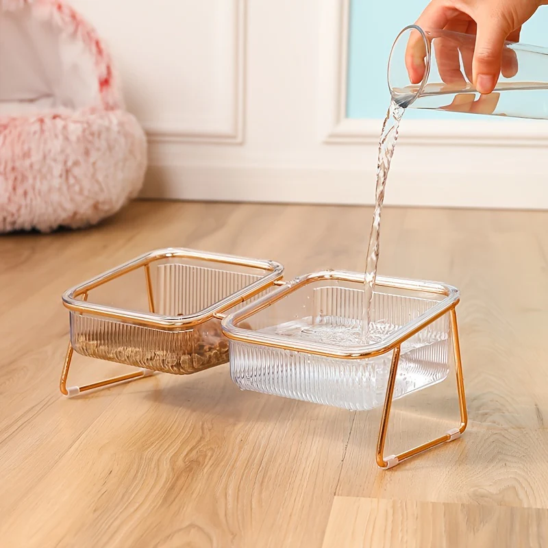 Happy Tails Transparent Pet Feeder Bowl - Image 5