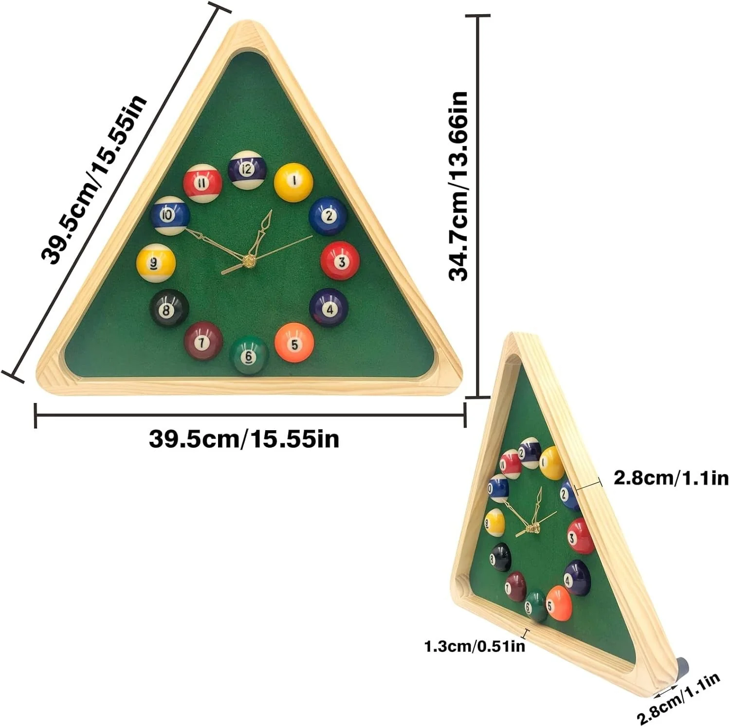 Hearthside Billiard Wall Clock - Image 5