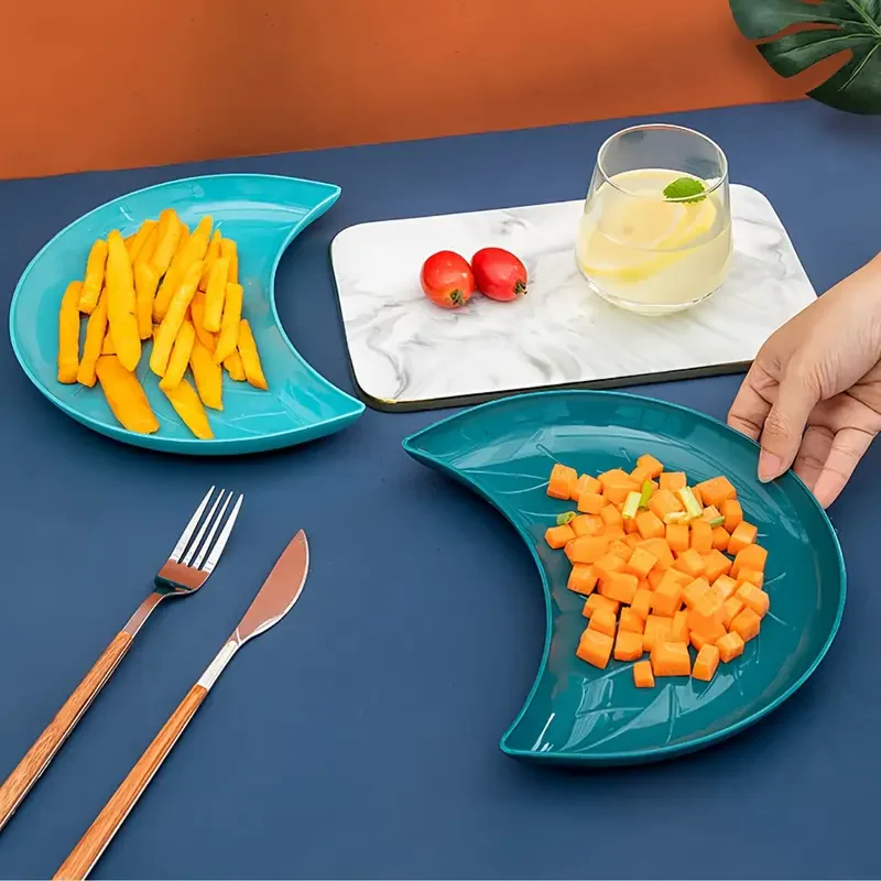 Hearthside Crescent Snack Plate Set - Image 6
