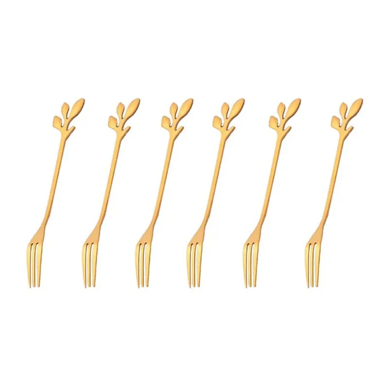 Hearthside Forest Leaves Dessert Forks - Image 6