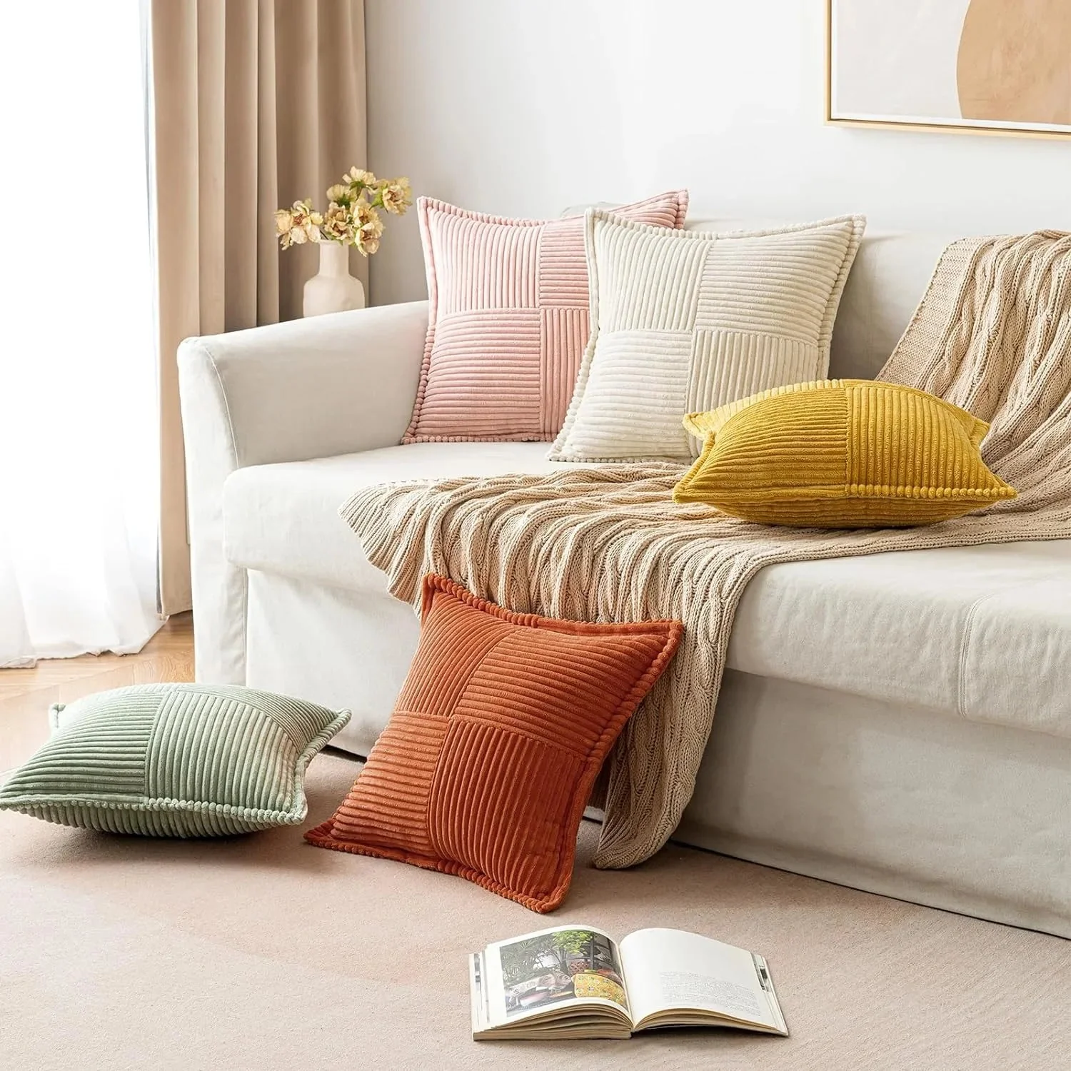 Hearthside Pastel Pillow Cover - Image 11
