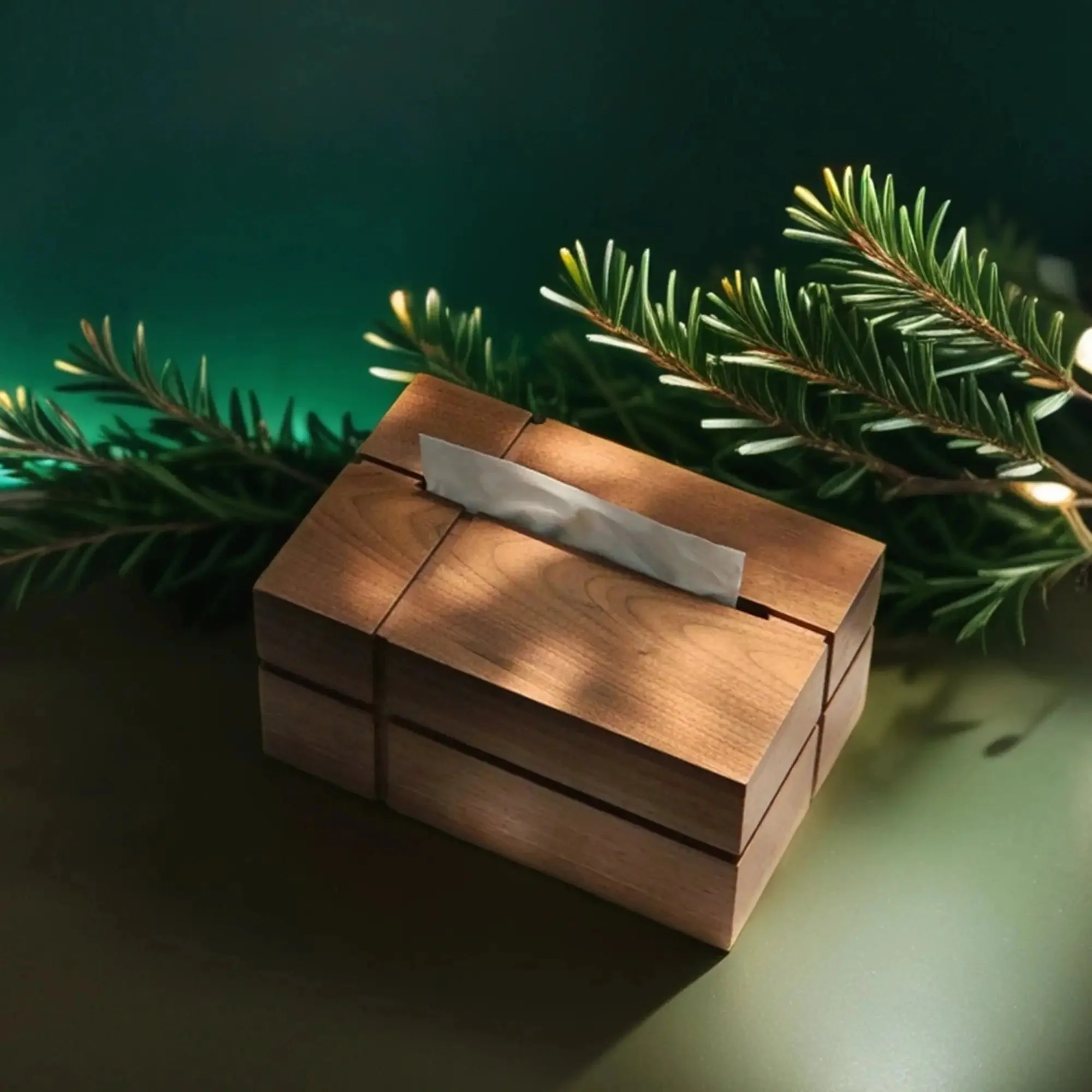 Hearthside Walnut Tissue Box - Image 3