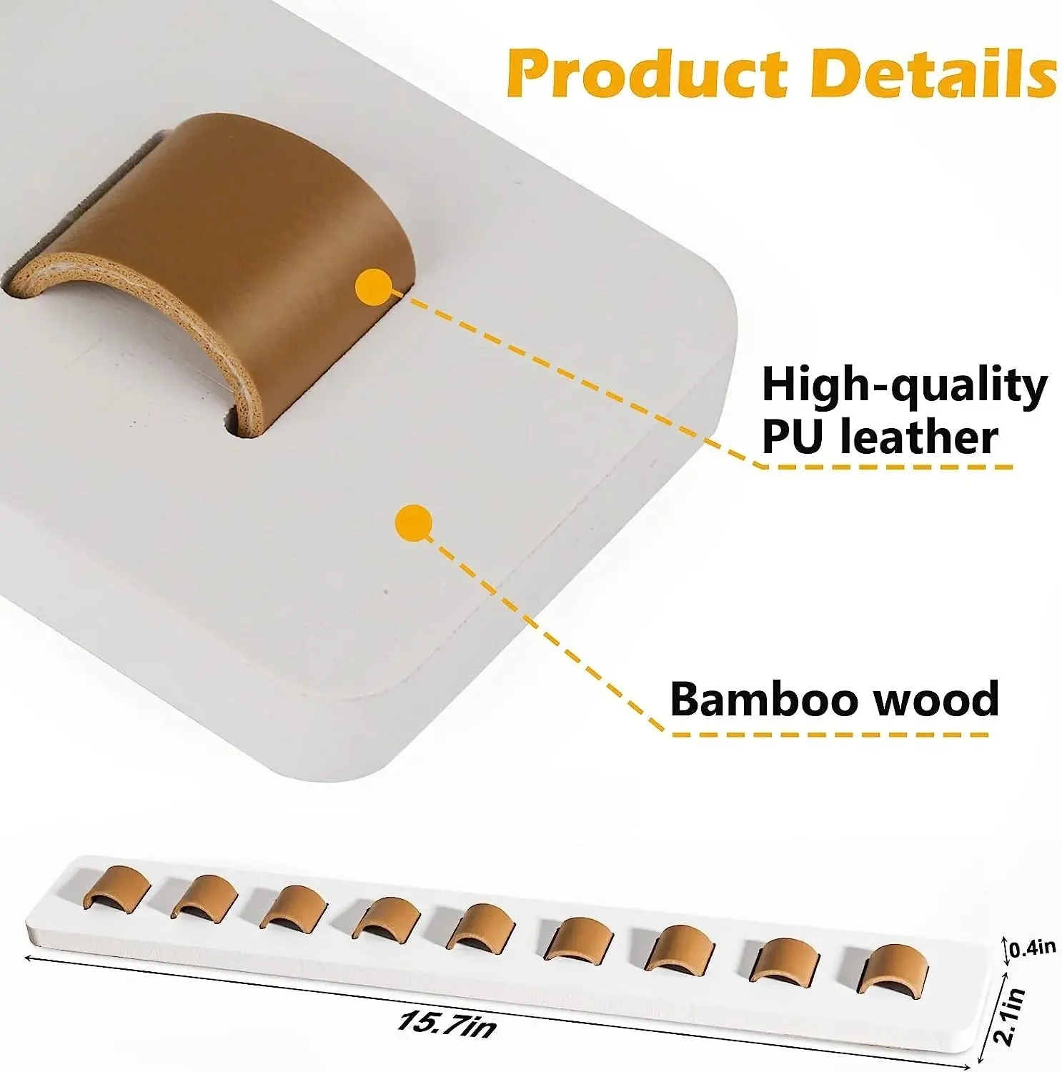 Hearthside Wooden Glasses Wall Display Rack - Image 5