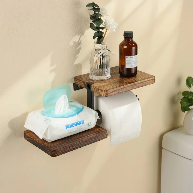 Heritage Wooden Toilet Paper Holder - Image 4