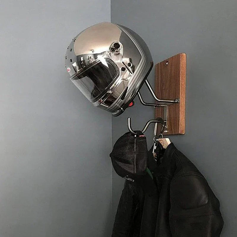 Maverick Wooden Helmet Rack - Image 3
