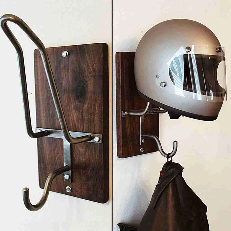 Maverick Wooden Helmet Rack - Image 4
