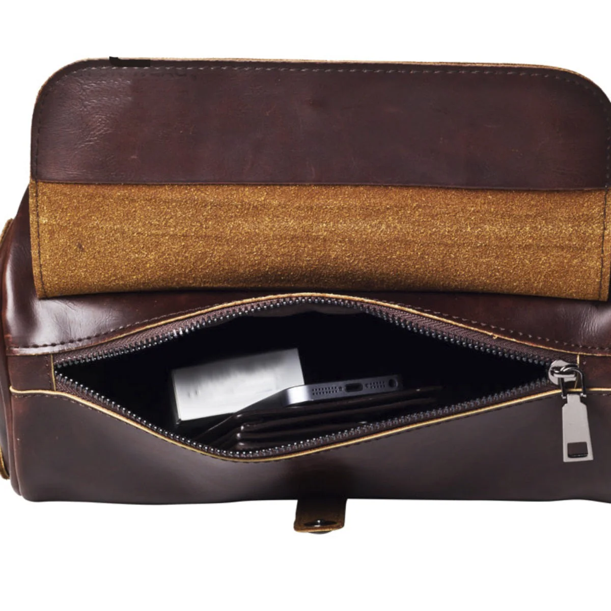 Men's Vintage Barrel Shoulder Bag - Image 8