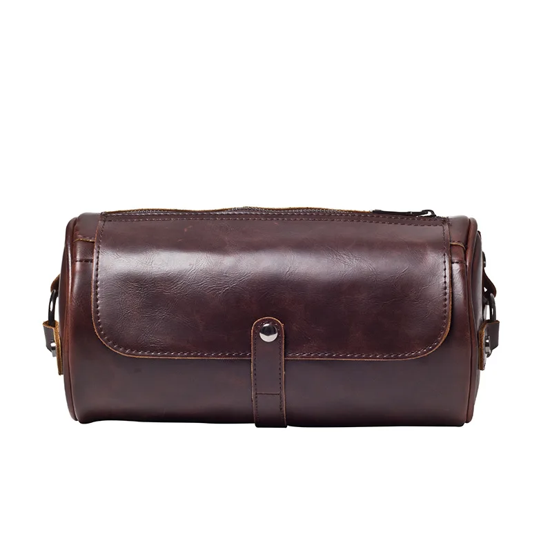 Men's Vintage Barrel Shoulder Bag - Image 9