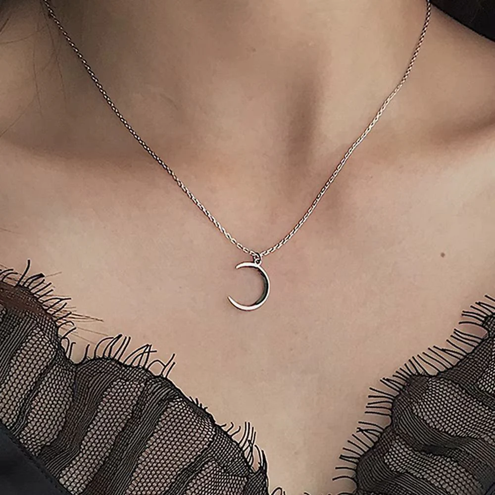 Midnight Crescent Necklace - Image 4