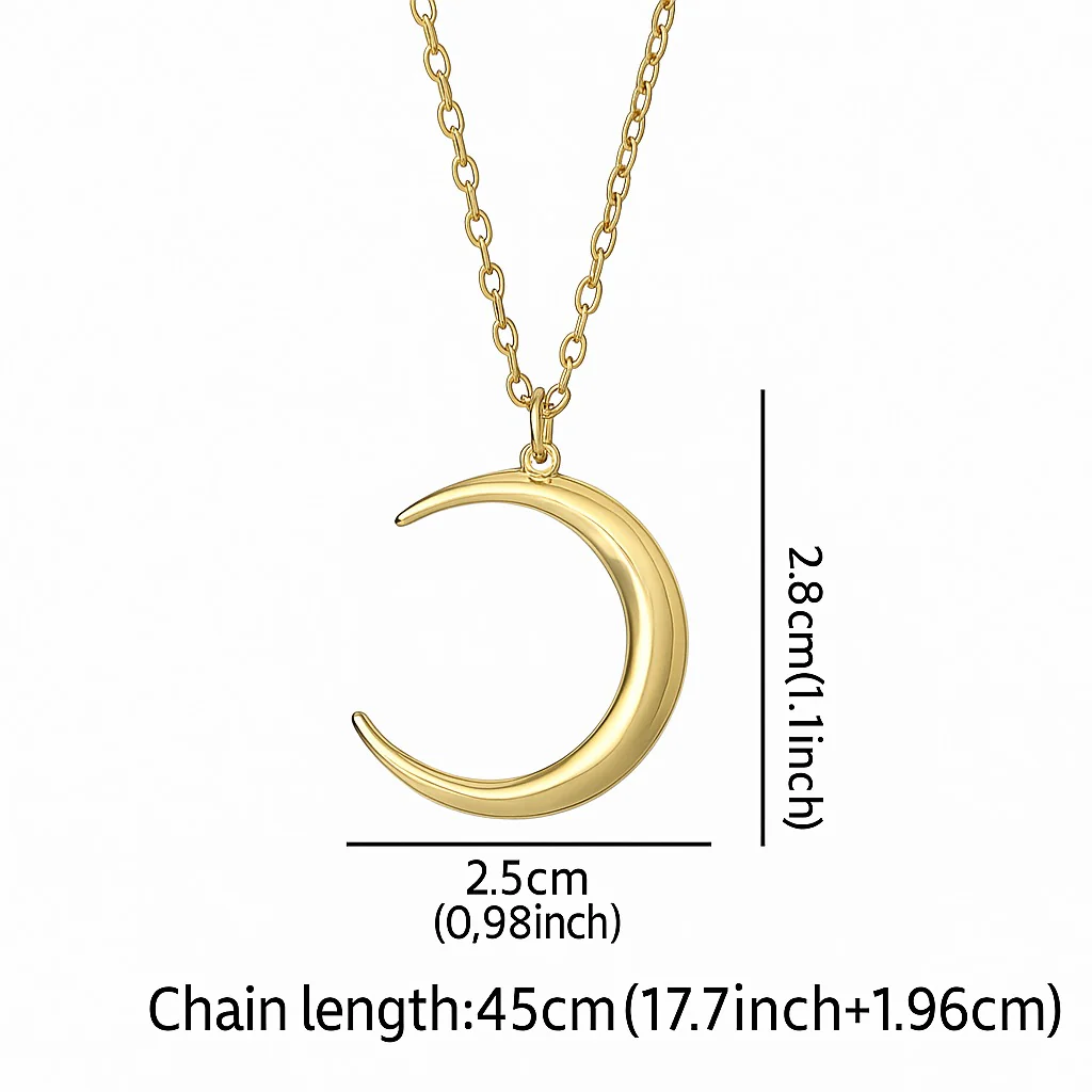 Midnight Crescent Necklace - Image 7