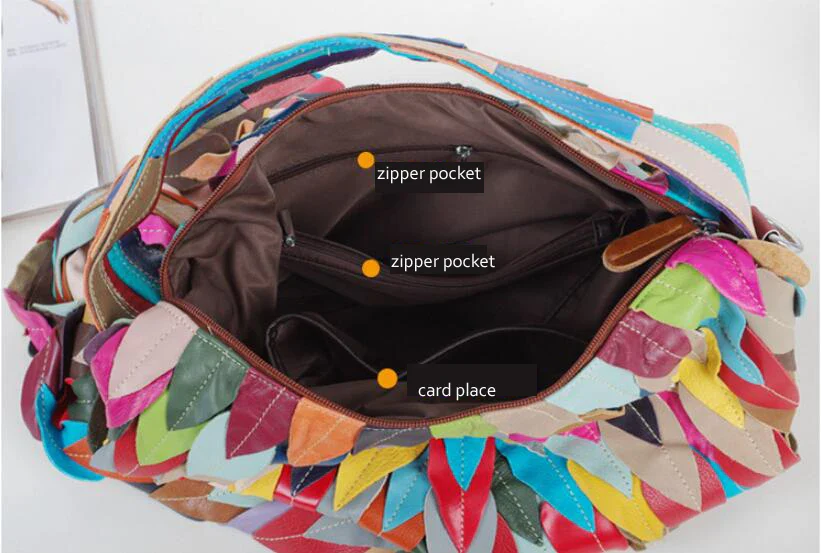Mosaic Leaves Handbag - Image 3