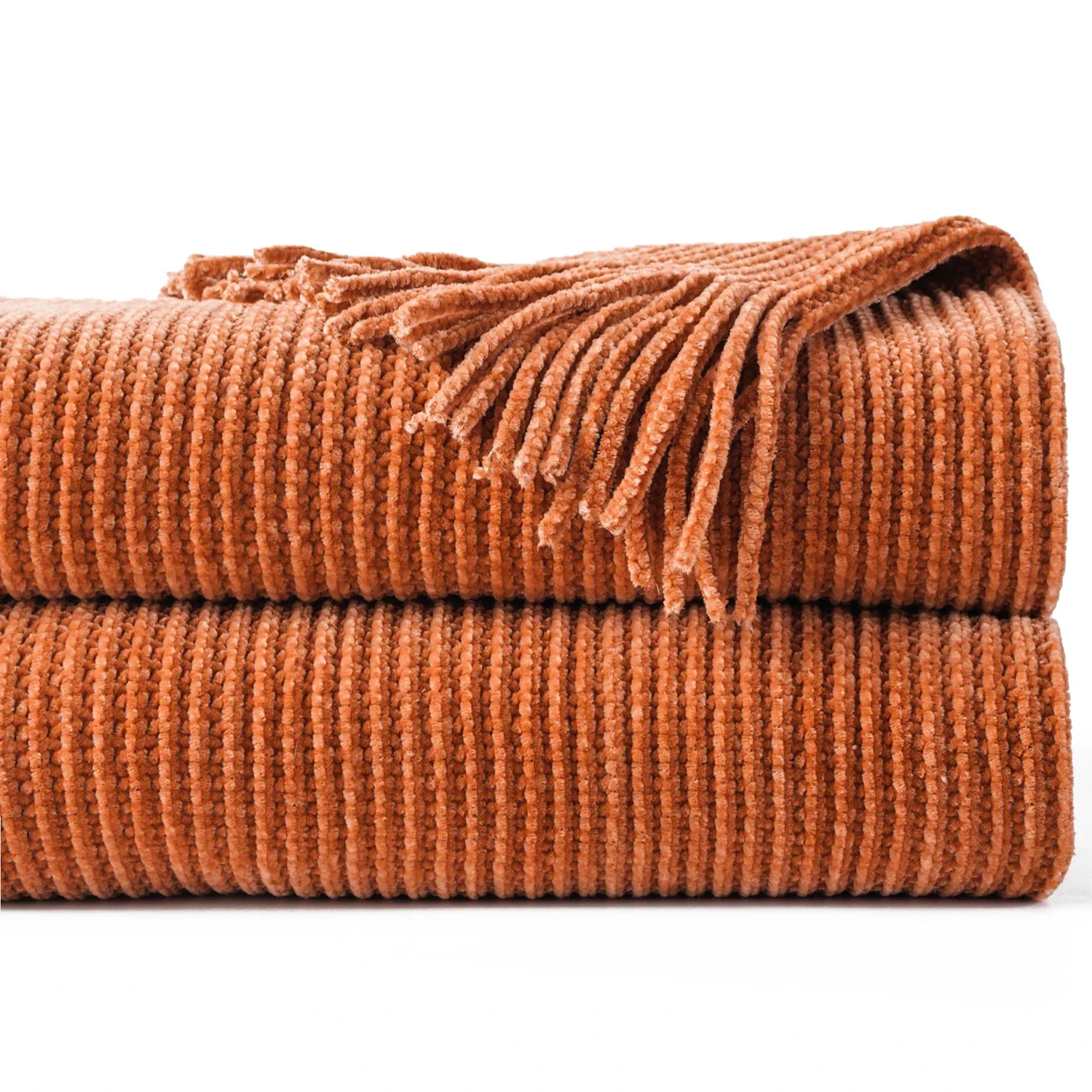 Moss Stitch Chenille Throw - Image 5