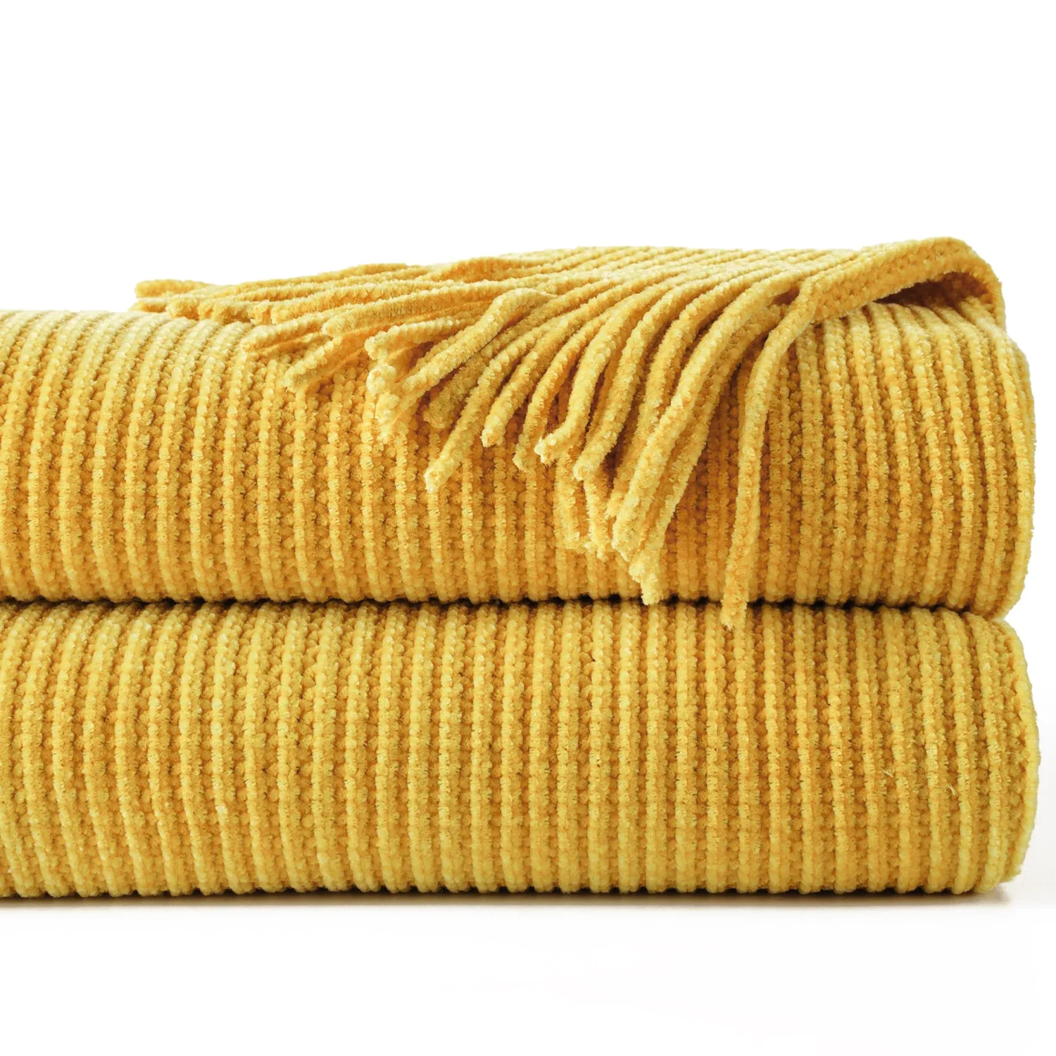 Moss Stitch Chenille Throw - Image 6