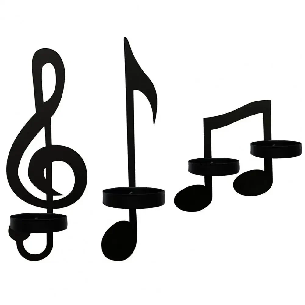 Music Note Candle Holders - Image 2