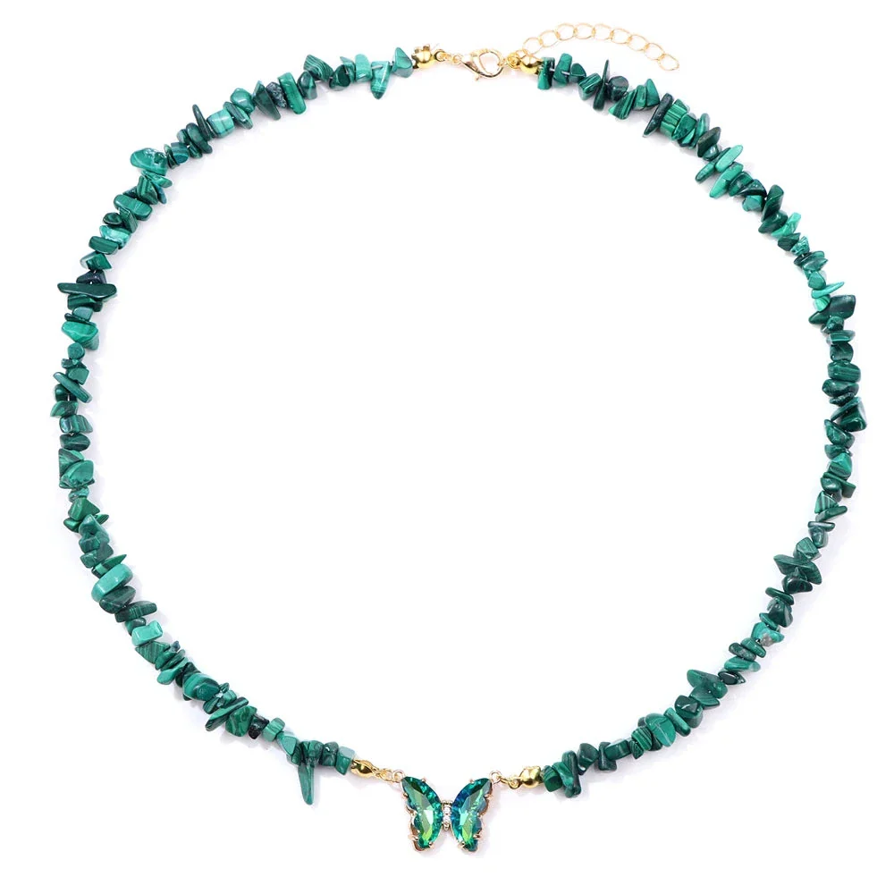 Natural Butterfly Gem Necklace - Image 10