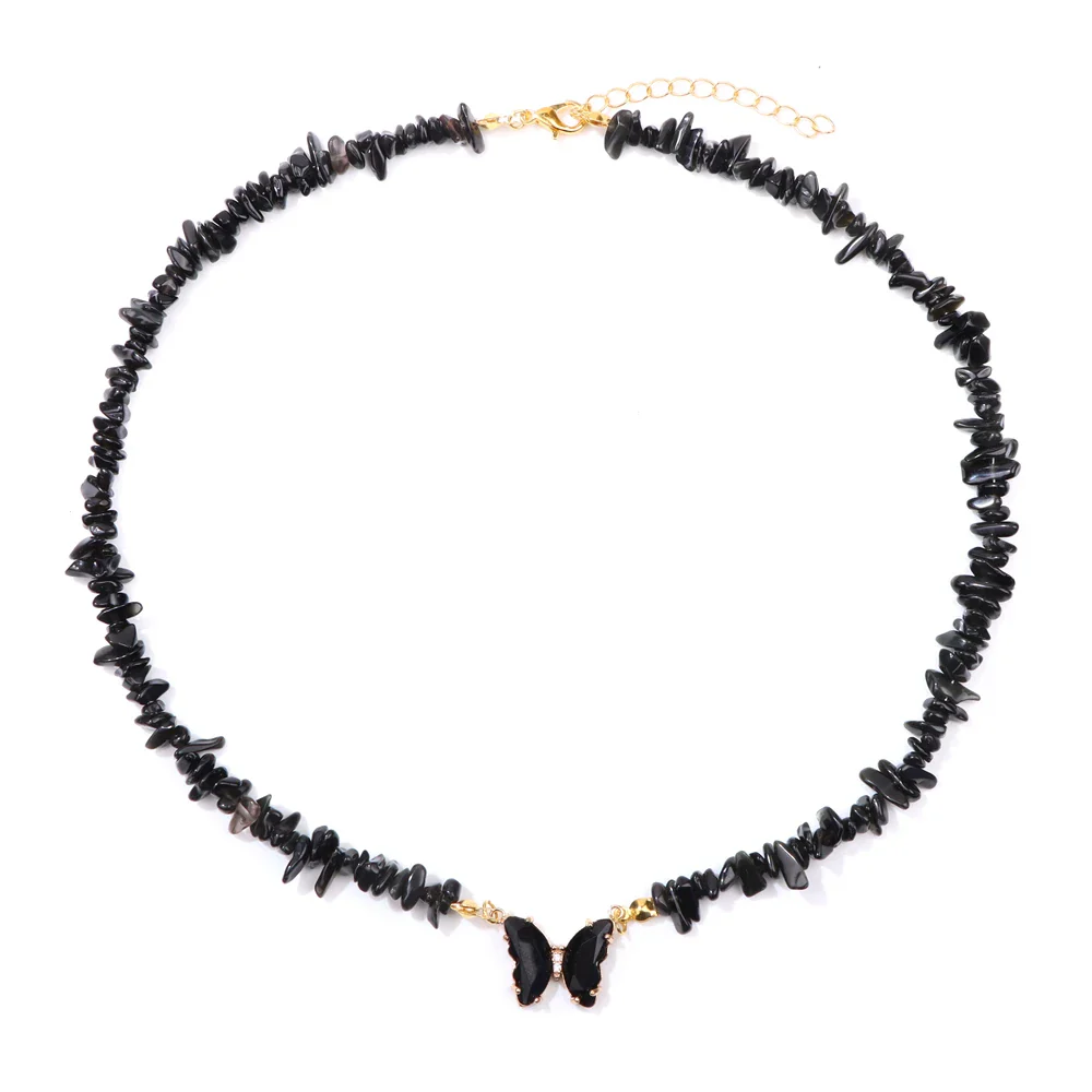 Natural Butterfly Gem Necklace - Image 11