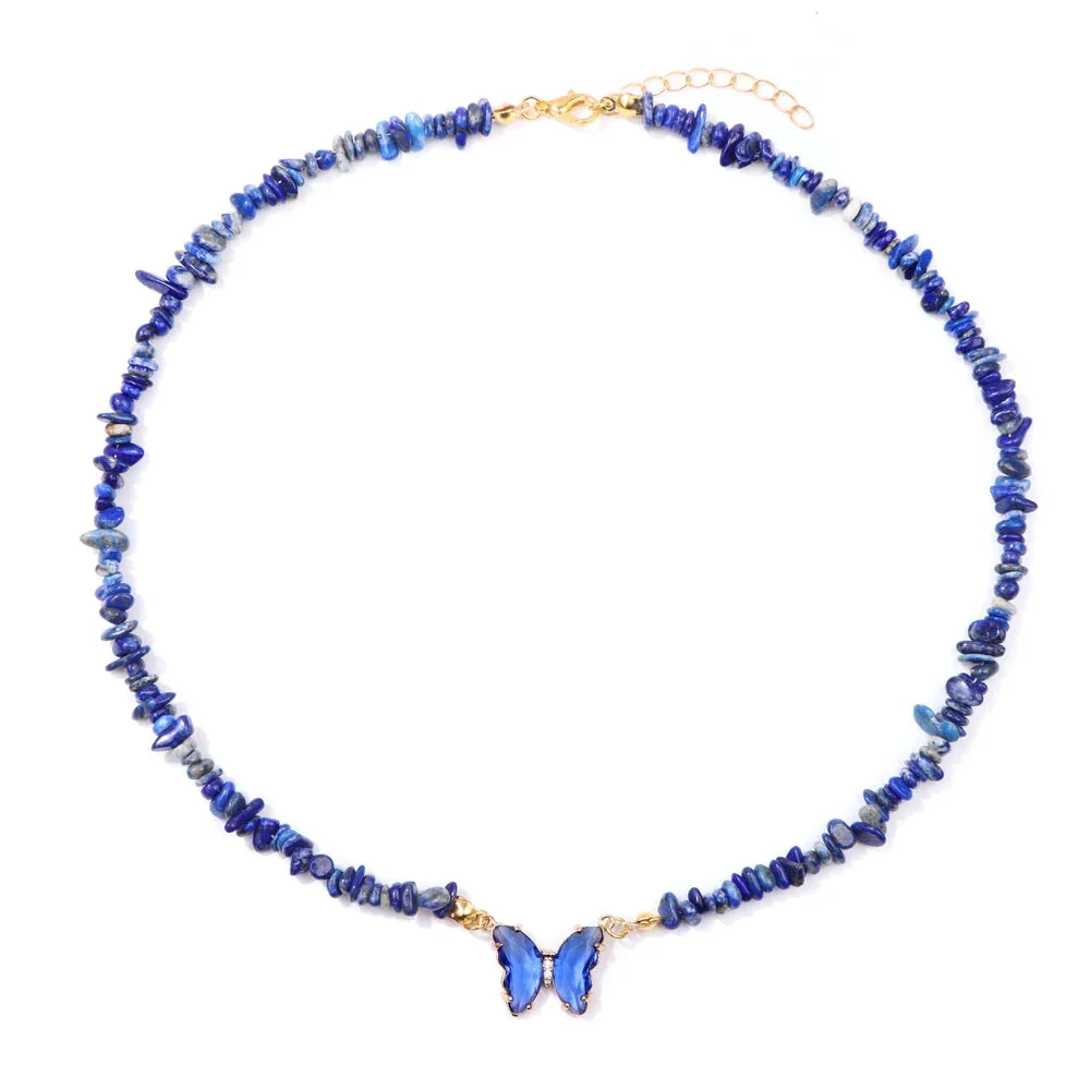 Natural Butterfly Gem Necklace - Image 12