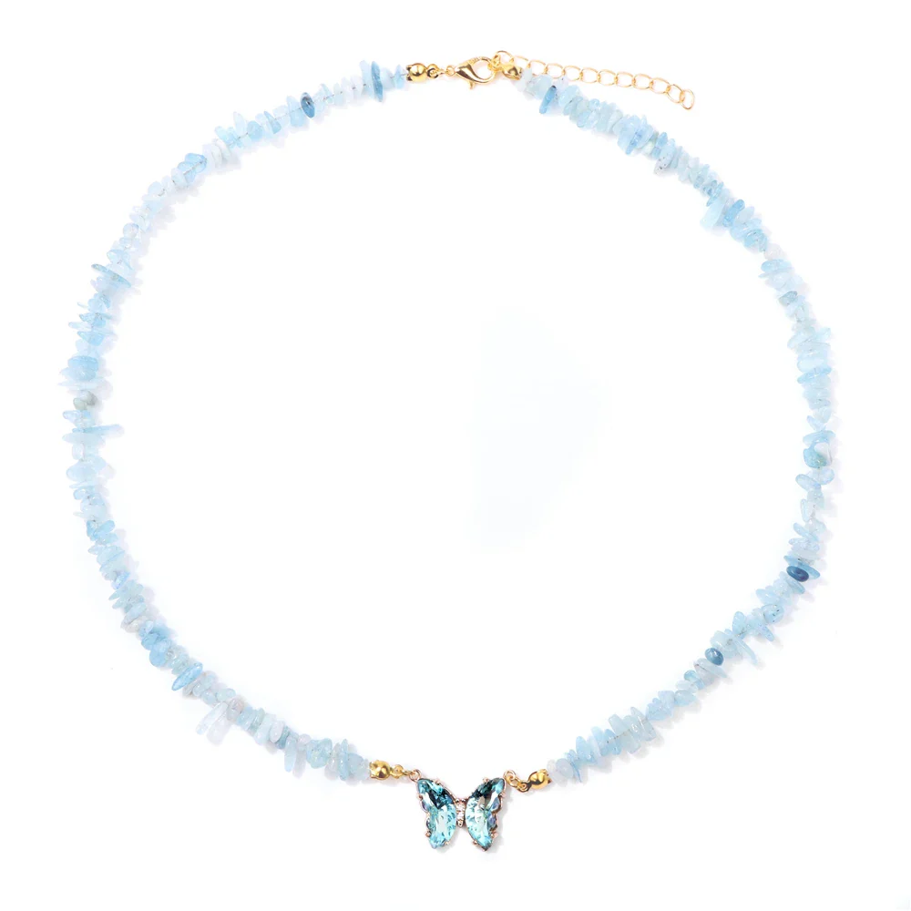 Natural Butterfly Gem Necklace - Image 14