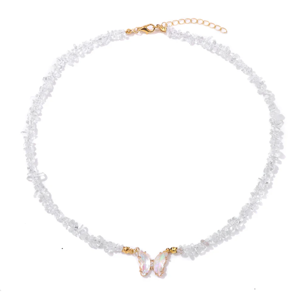 Natural Butterfly Gem Necklace - Image 6
