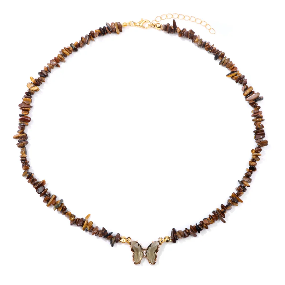 Natural Butterfly Gem Necklace - Image 7