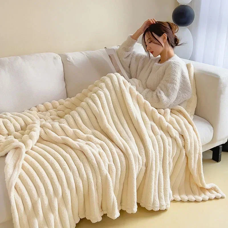 Purely Coral Fleece Blanket - Image 3
