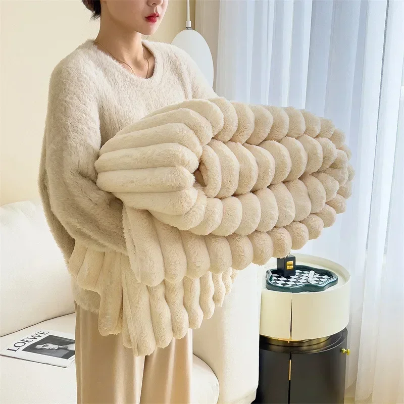 Purely Coral Fleece Blanket - Image 5