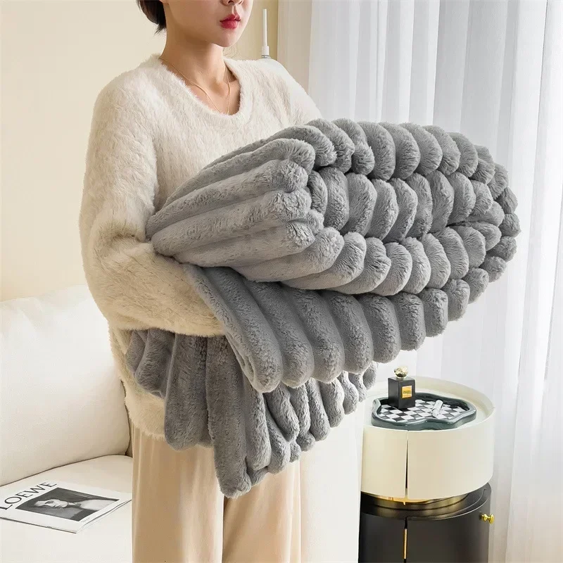 Purely Coral Fleece Blanket - Image 6