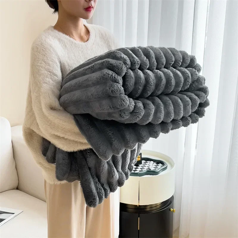 Purely Coral Fleece Blanket - Image 7