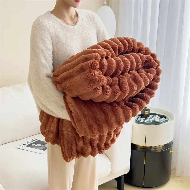 Purely Coral Fleece Blanket - Image 9
