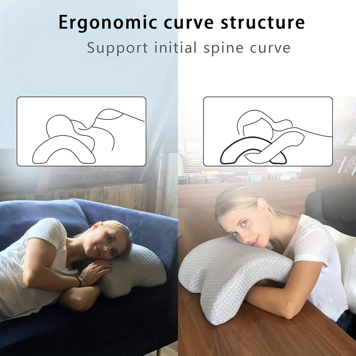 Purely Curved Memory Foam Pillow - Image 2