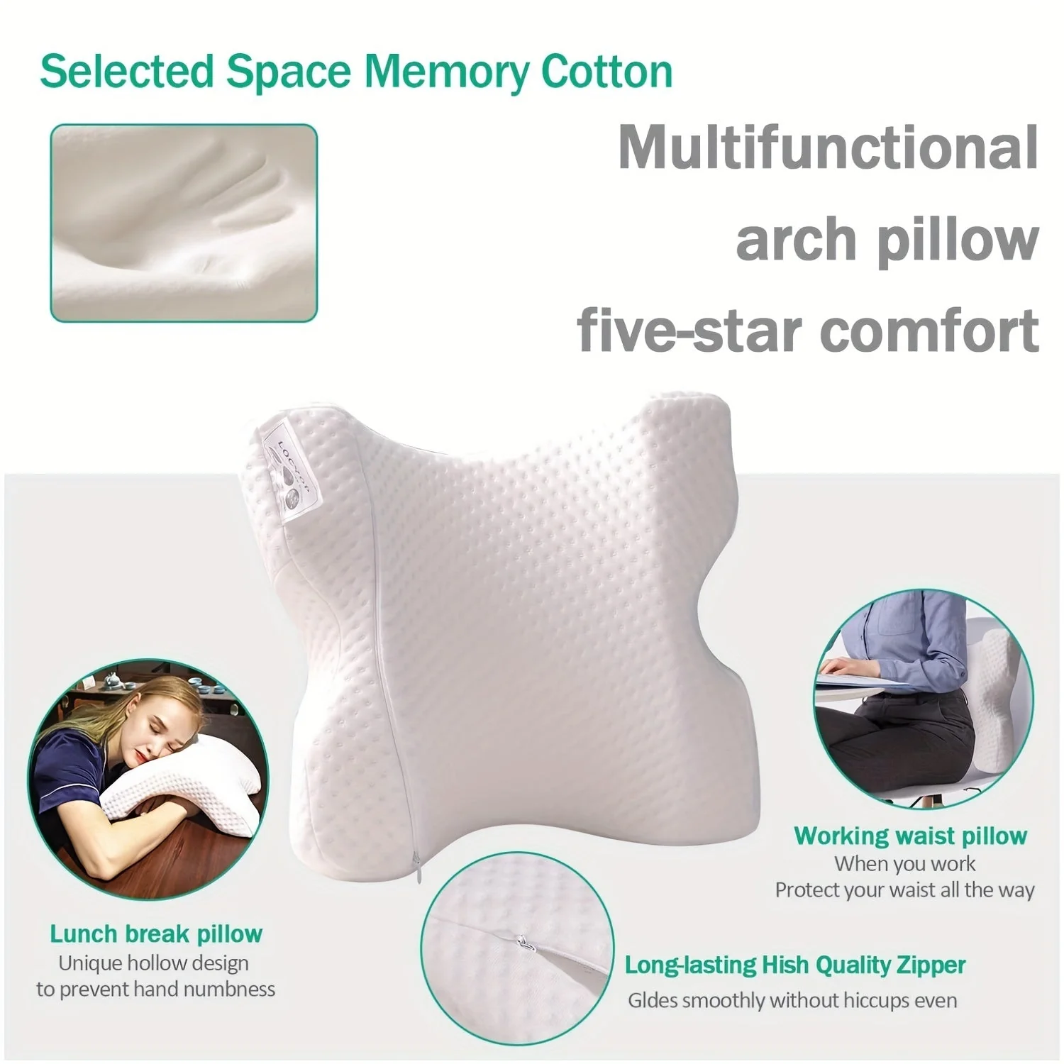 Purely Curved Memory Foam Pillow - Image 5