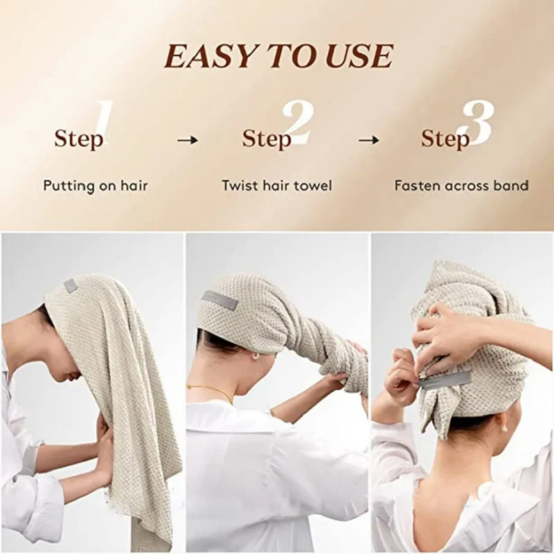 Purely Large Hair Towel Wrap - Image 2