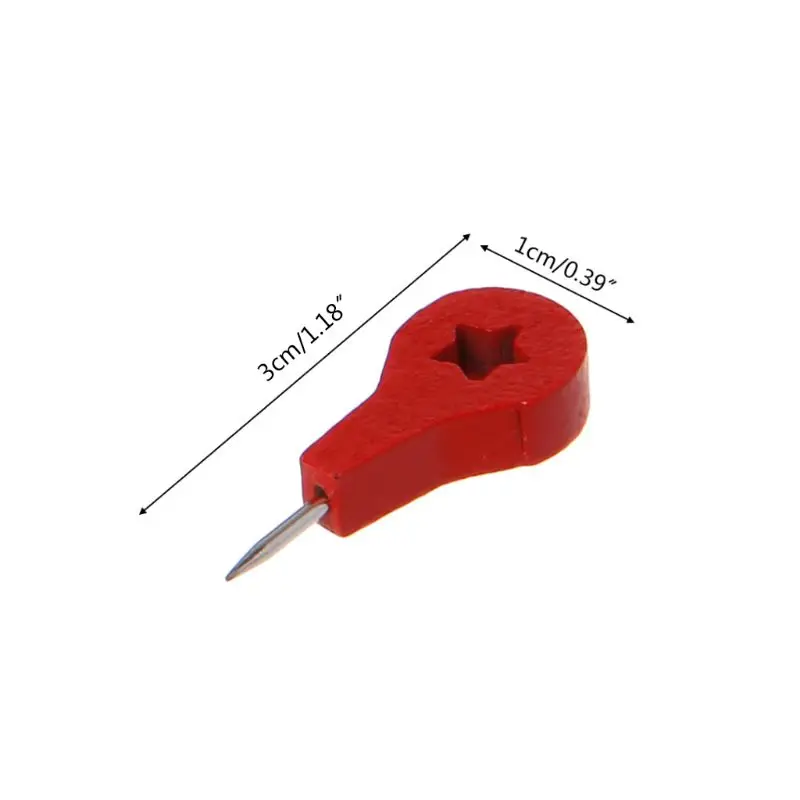Red Wooden Adventure Pins - Image 5