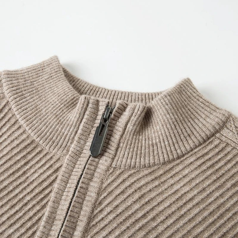 Refined Knit Half-Zip Sweater - Image 3